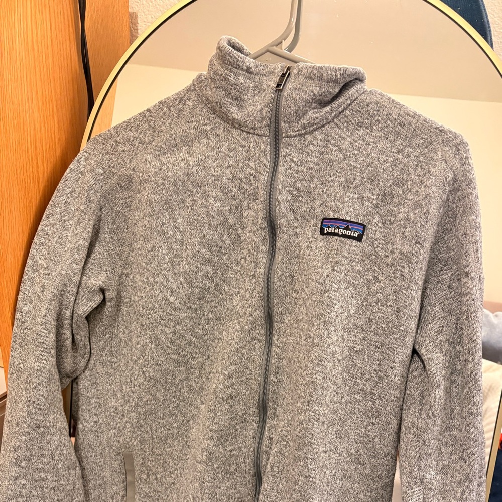 Patagonia Heather Gray Fleece Jacket